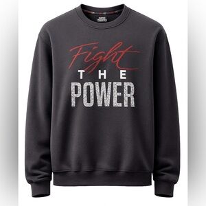 Streets Is Watching StreetWear Crewneck “Fight The Power” NWT Size Large